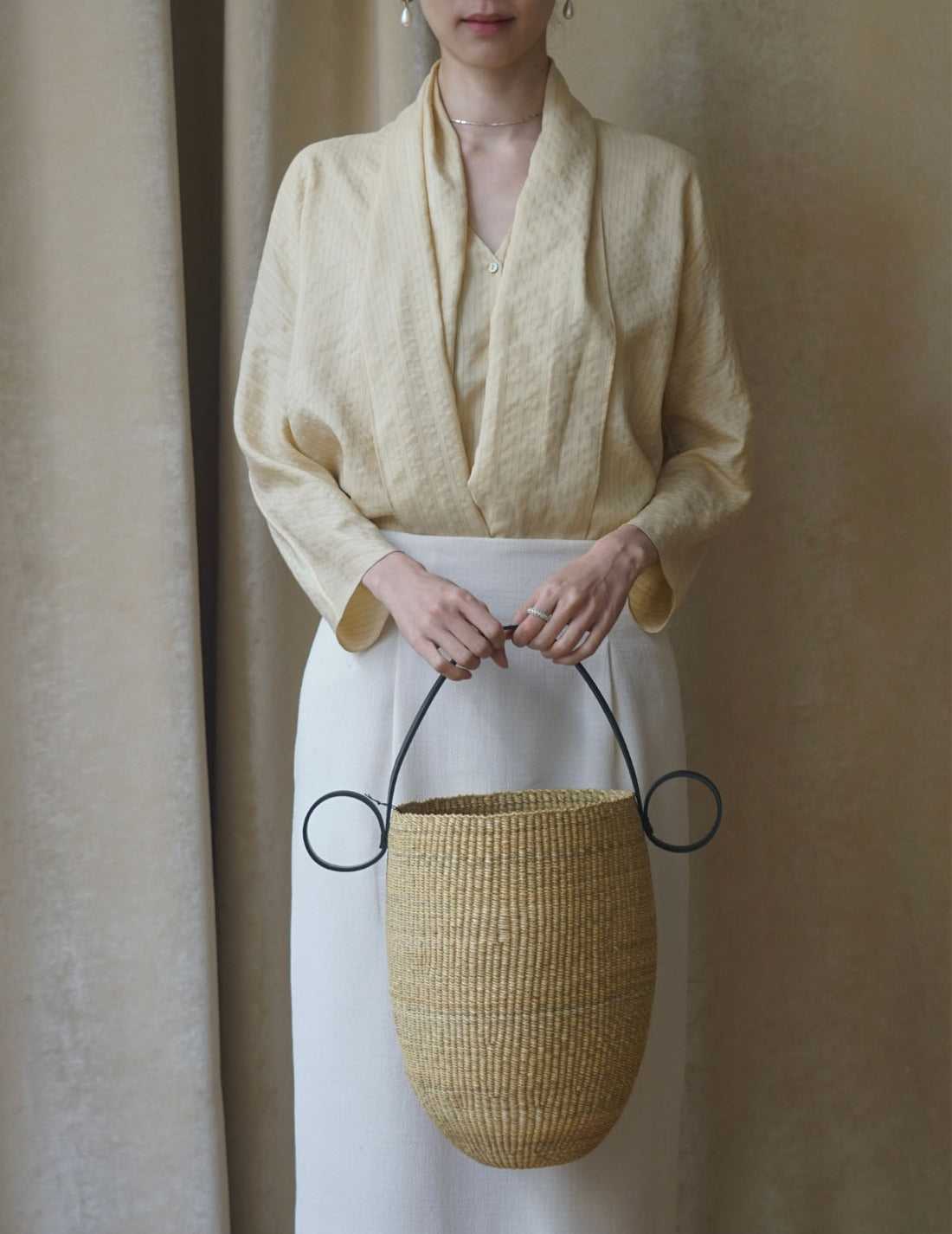 Ines Bressand | Akamae Tall Round Basket  N.16