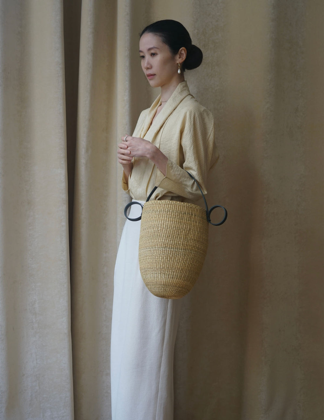 Ines Bressand | Akamae Tall Round Basket  N.16