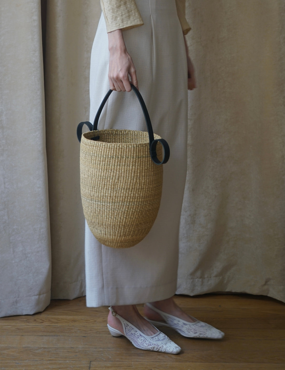 Ines Bressand | Akamae Tall Round Basket  N.16