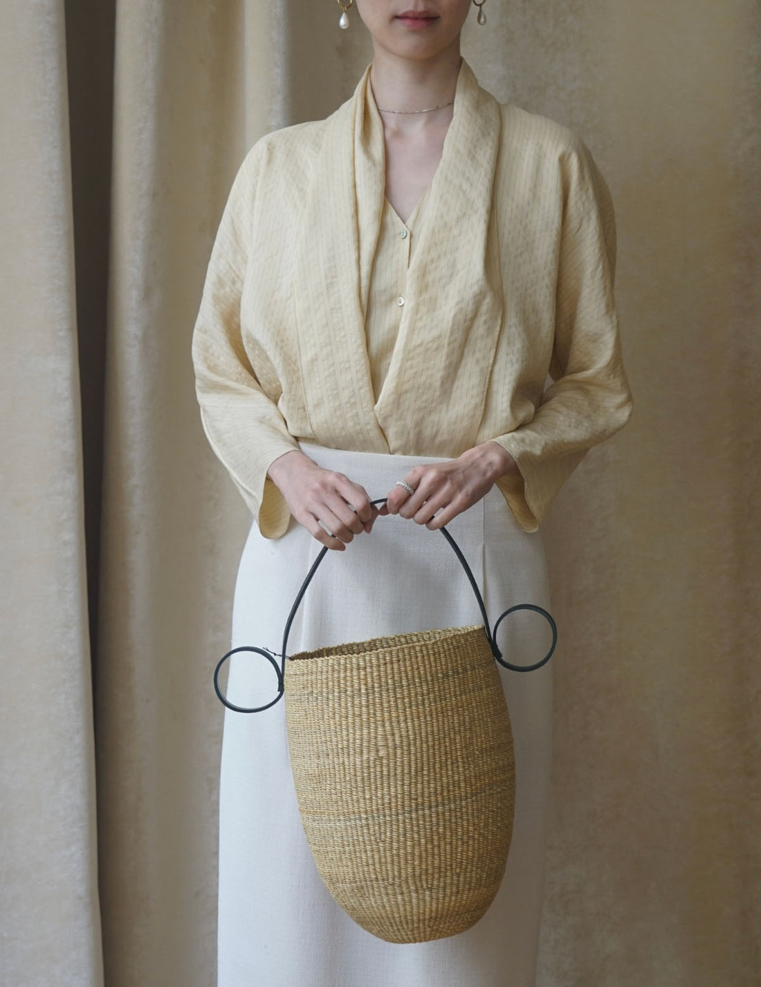 Ines Bressand | Akamae Tall Round Basket  N.16