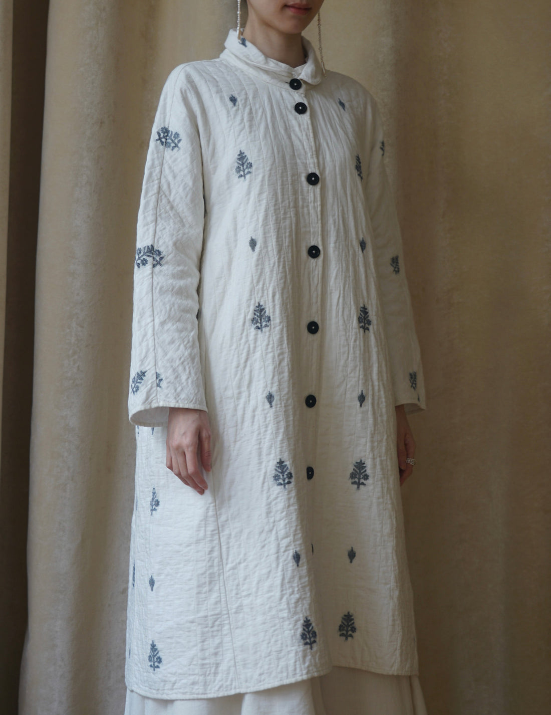 Rubia & Neel | Lauren Quilted Coat・White