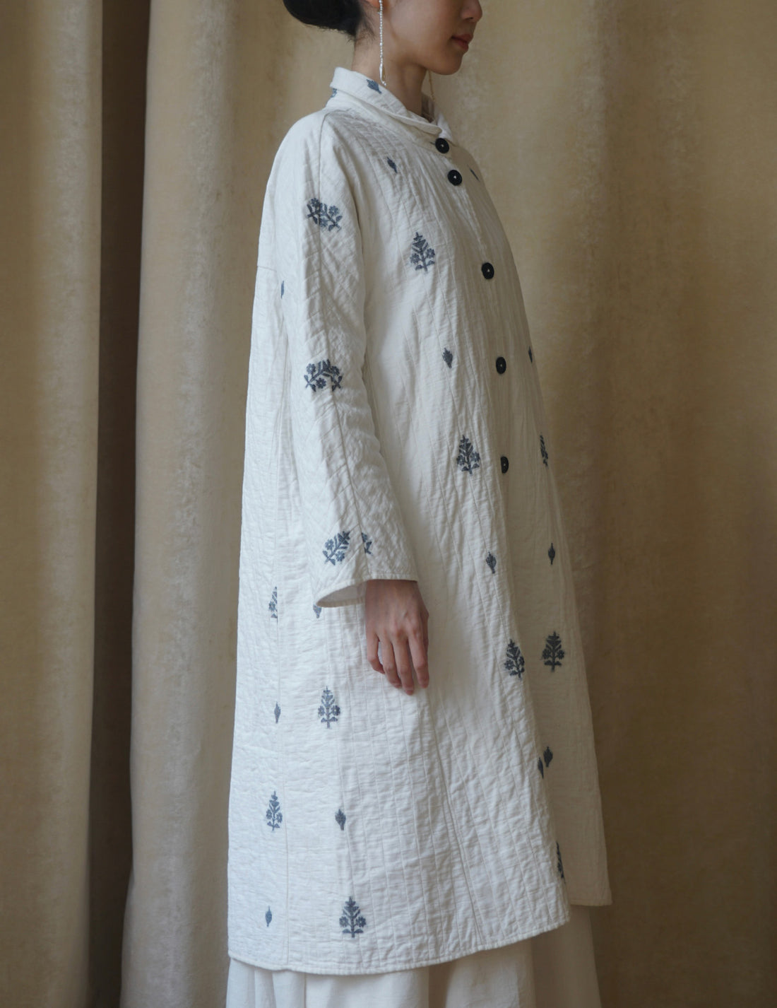 Rubia & Neel | Lauren Quilted Coat・White