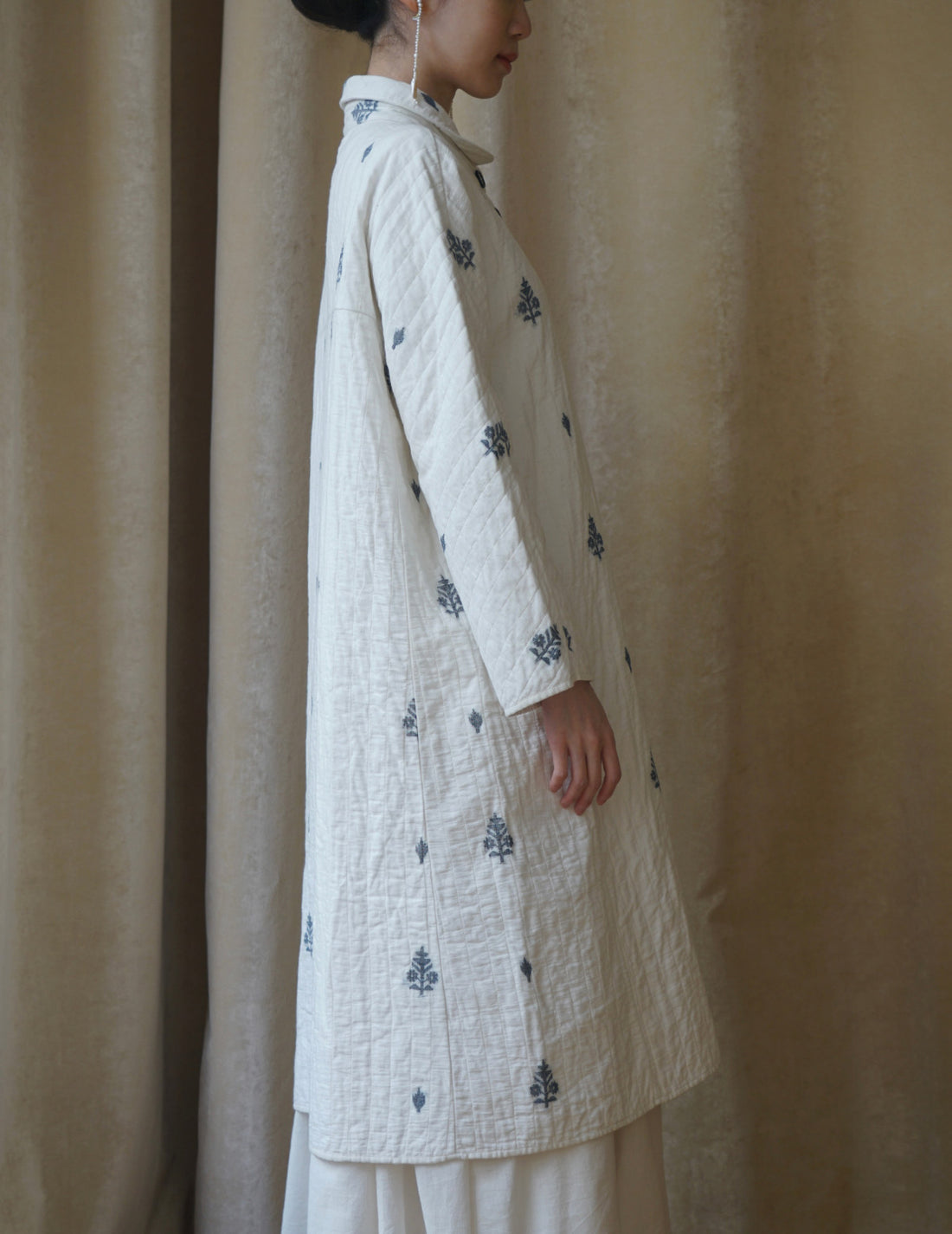 Rubia & Neel | Lauren Quilted Coat・White