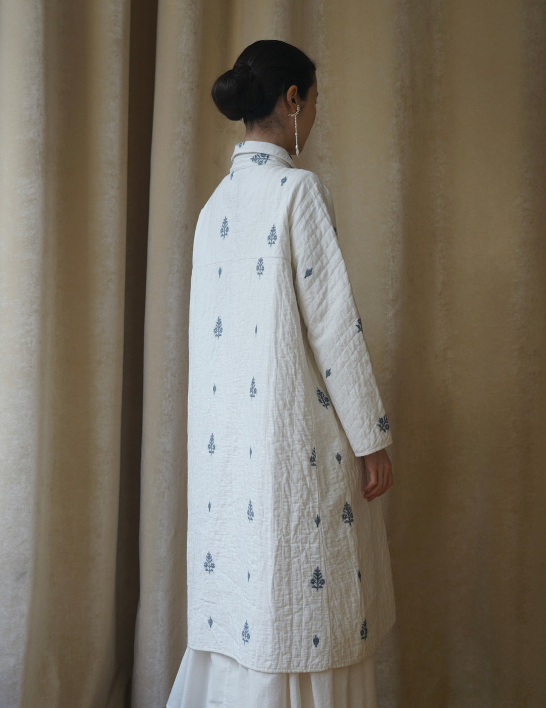 Rubia & Neel | Lauren Quilted Coat・White