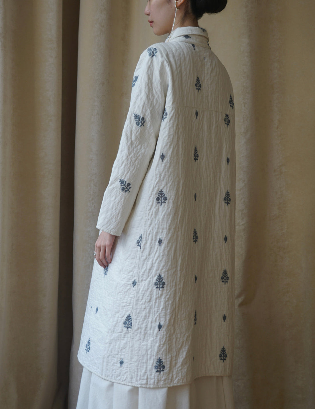 Rubia & Neel | Lauren Quilted Coat・White