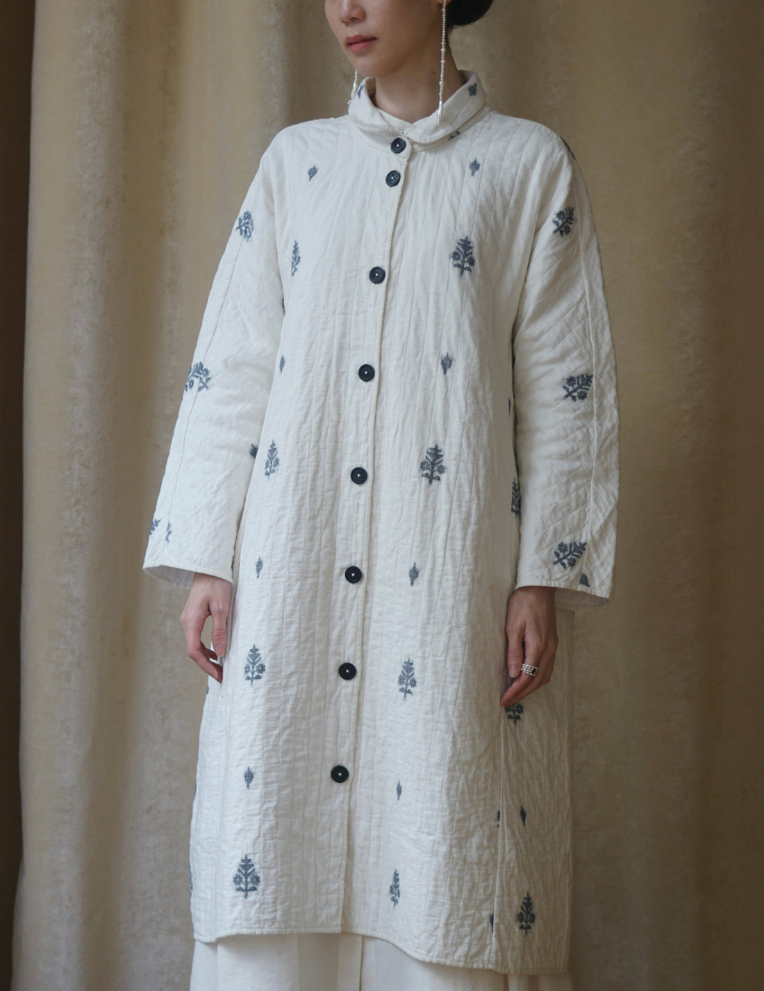 Rubia & Neel | Lauren Quilted Coat・White
