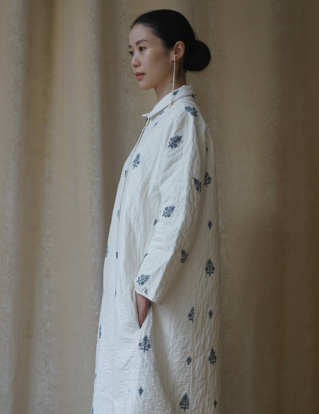 Rubia & Neel | Lauren Quilted Coat・White