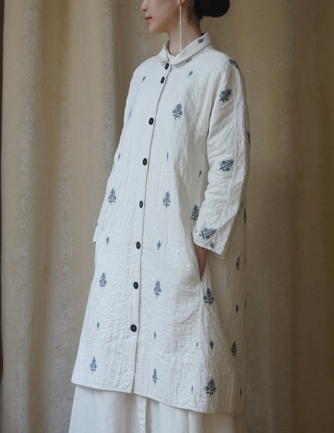 Rubia & Neel | Lauren Quilted Coat・White