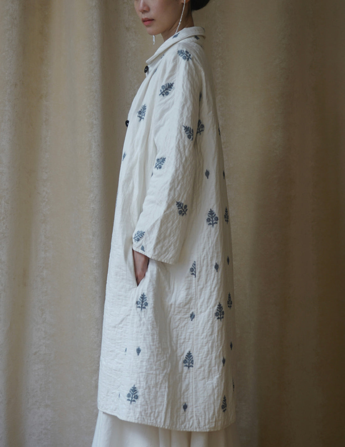 Rubia & Neel | Lauren Quilted Coat・White