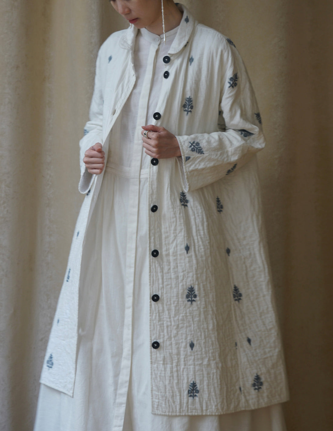 Rubia & Neel | Lauren Quilted Coat・White
