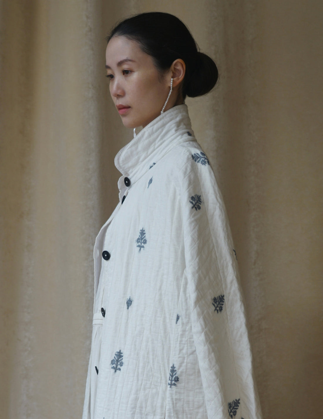 Rubia & Neel | Lauren Quilted Coat・White