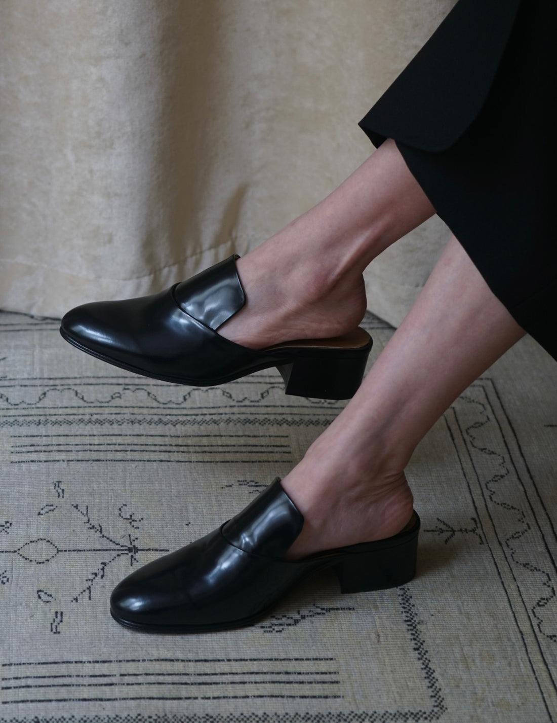 Mules Fatima・Polido Noir