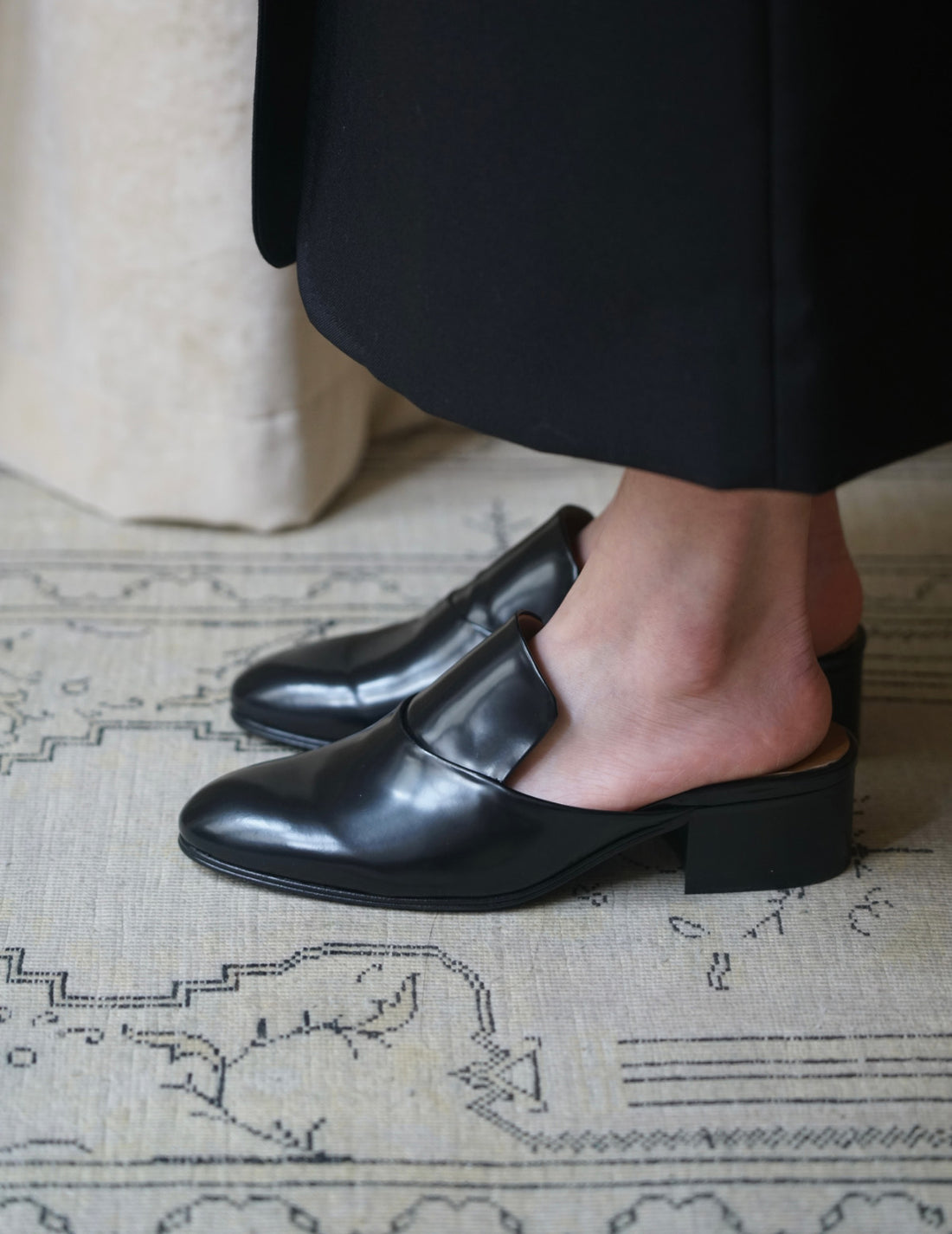 Mules Fatima・Polido Noir