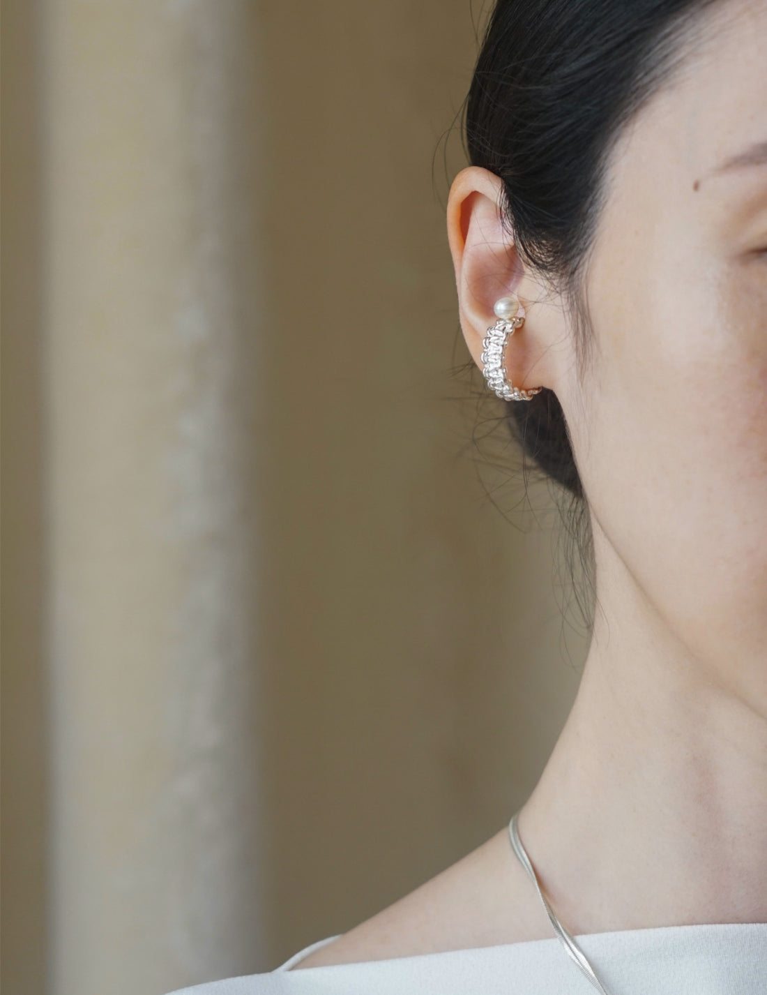 MIRIT | Mizuhiki & Pearl Ear Cuff