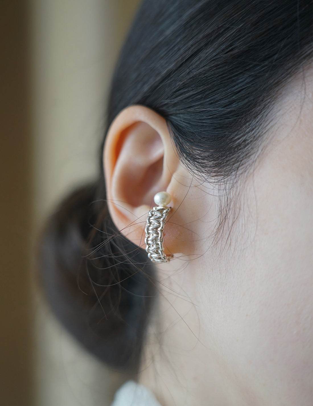 MIRIT | Mizuhiki & Pearl Ear Cuff