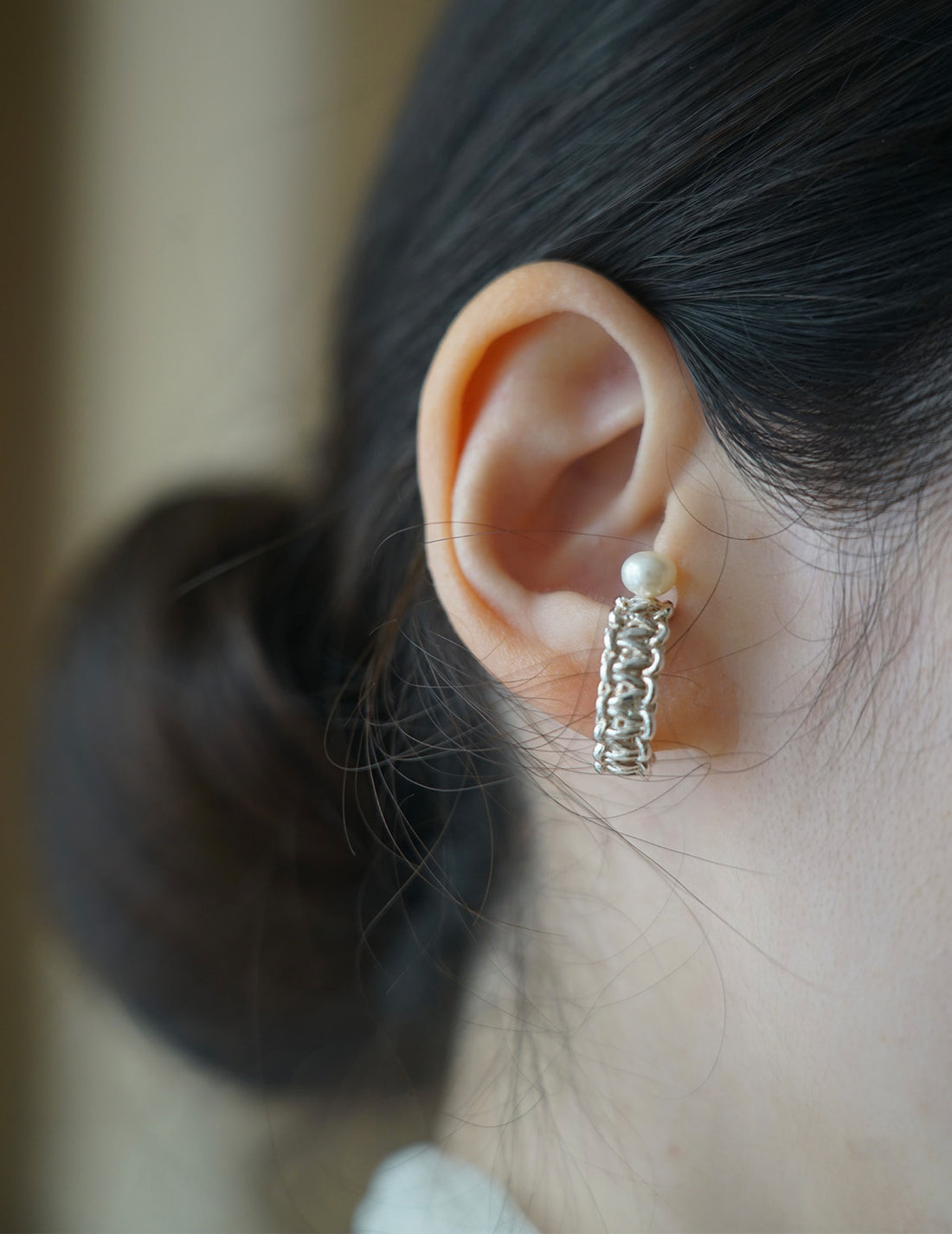 MIRIT | Mizuhiki & Pearl Ear Cuff