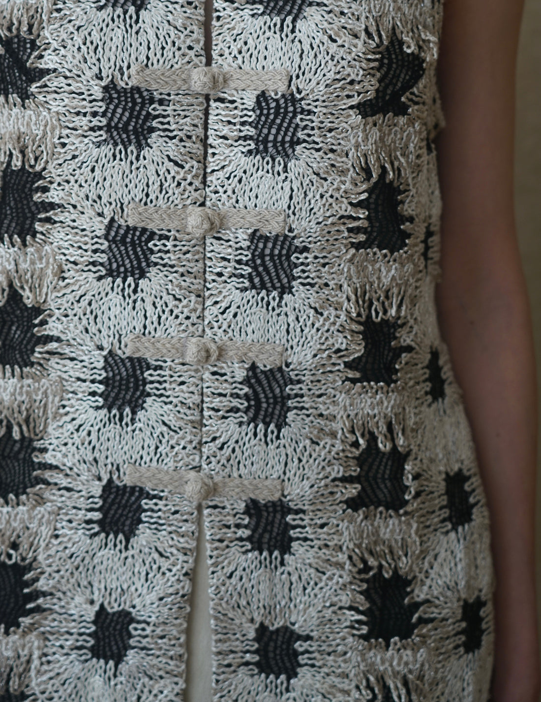 Sun Yu Hong | PATCHWORK KNIT LONG VEST