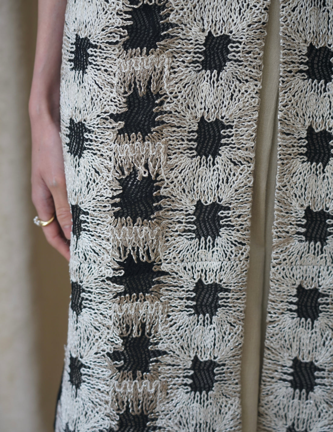 Sun Yu Hong | PATCHWORK KNIT LONG VEST