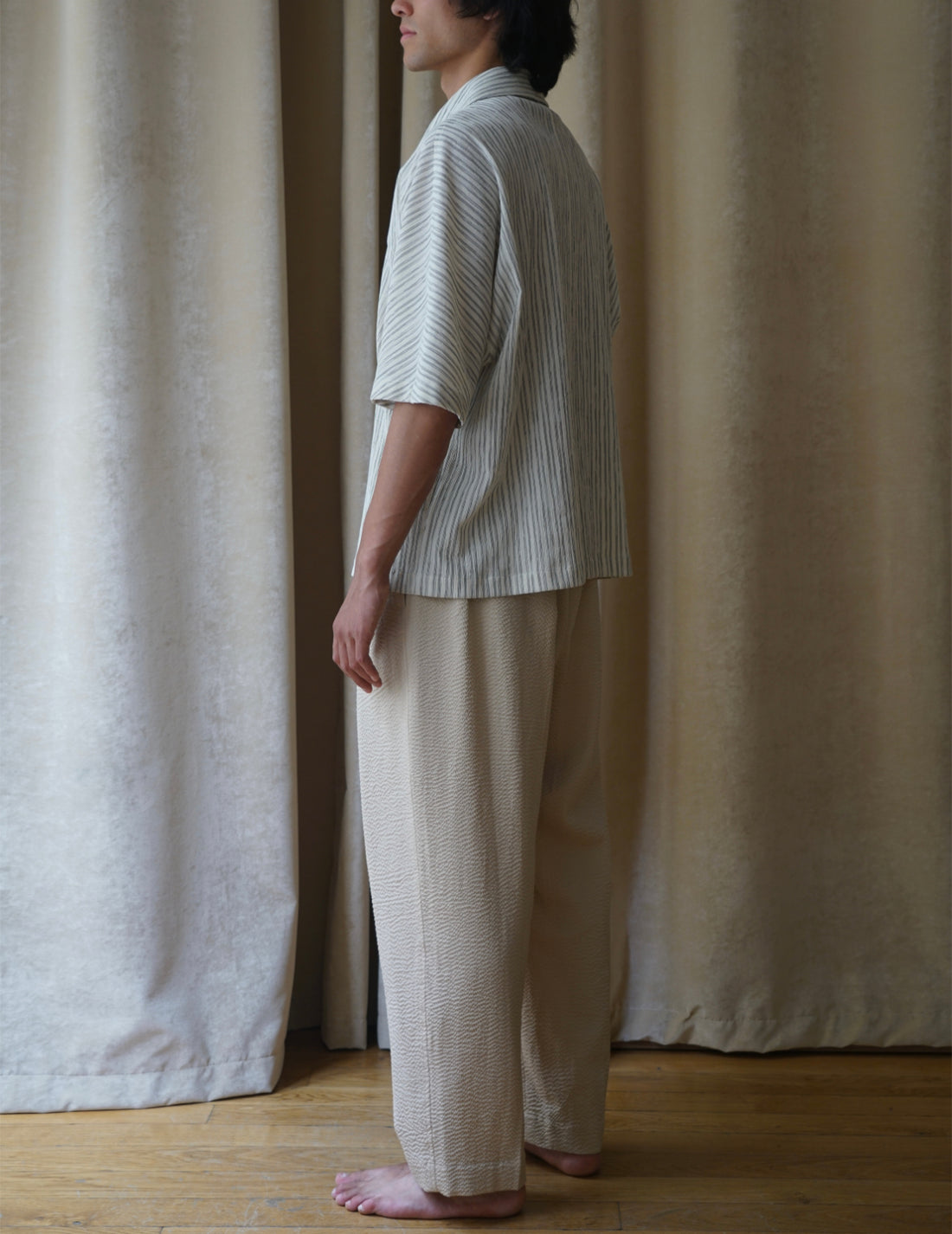 Chemise à texture plissée