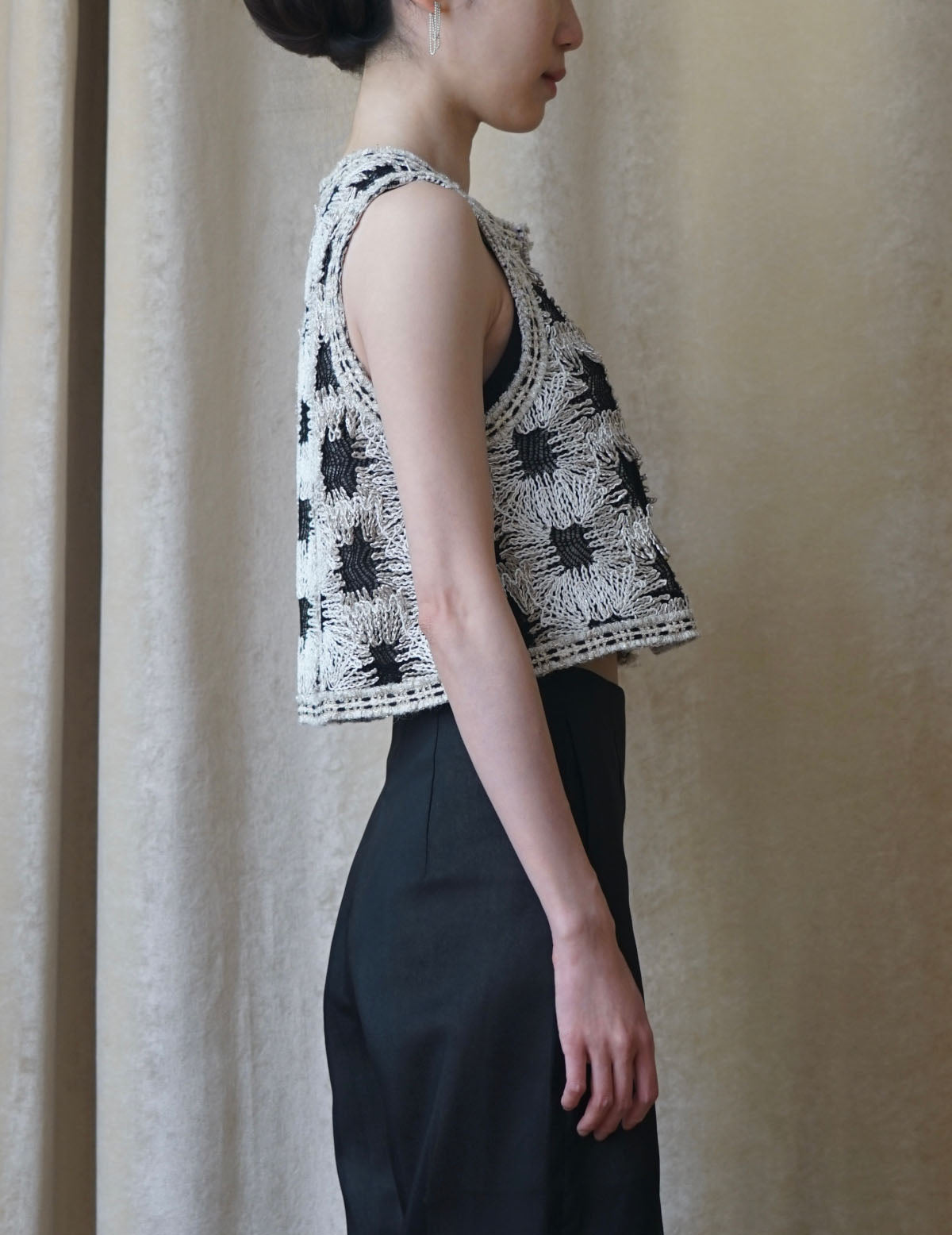 Pre-order｜Plaid Woven Crop Top