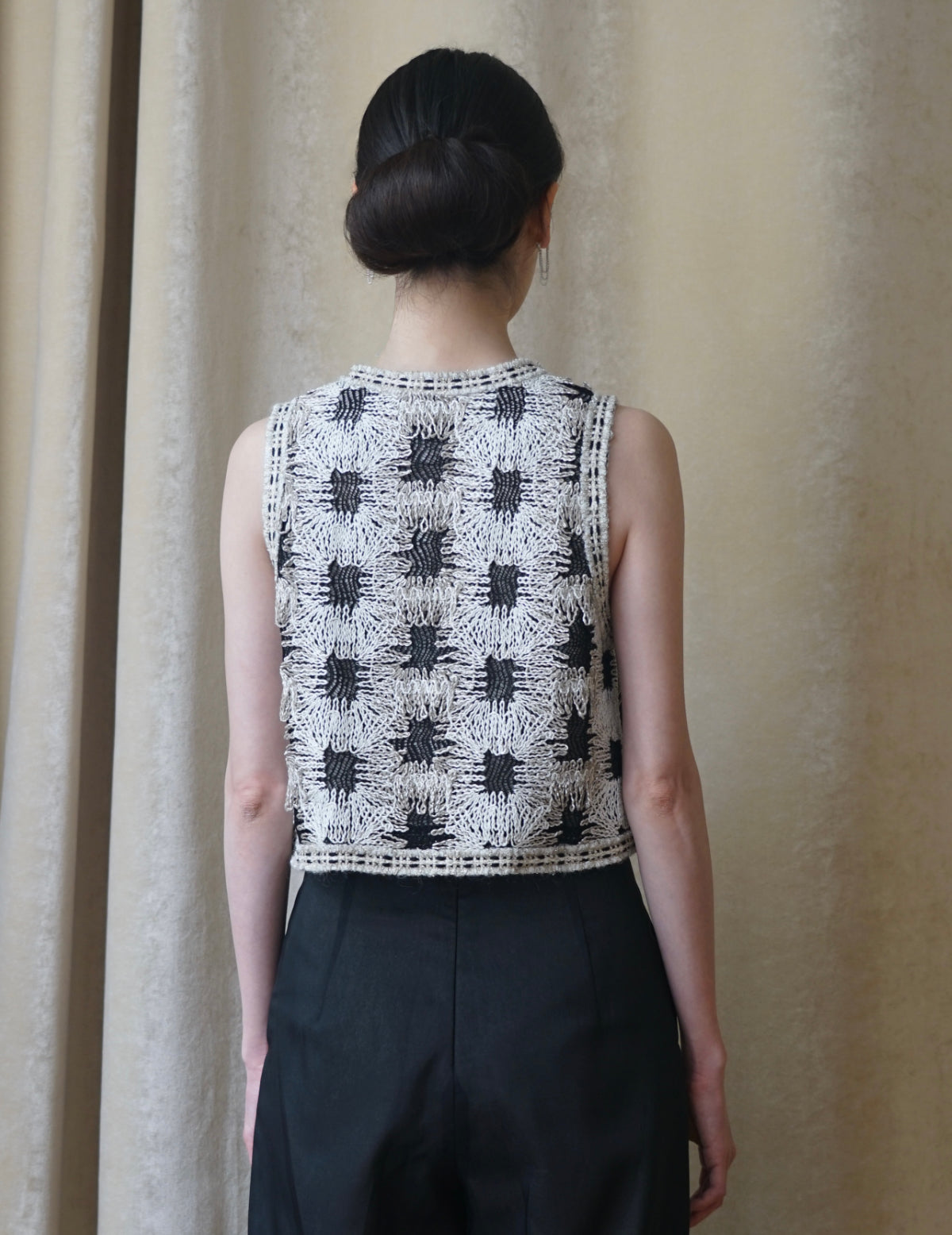 Pre-order｜Plaid Woven Crop Top