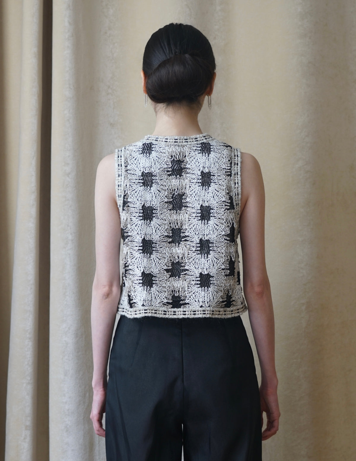 Pre-order｜Plaid Woven Crop Top