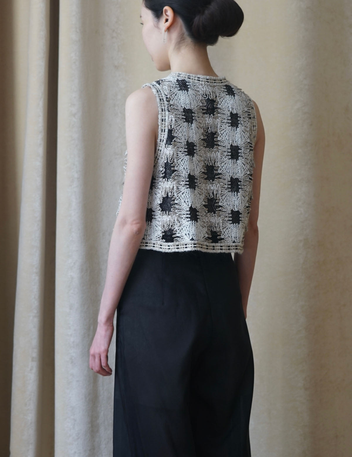 Pre-order｜Plaid Woven Crop Top