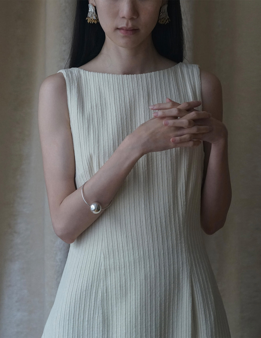 Unité by Adachi Yukari | Silver Sphere Bangle