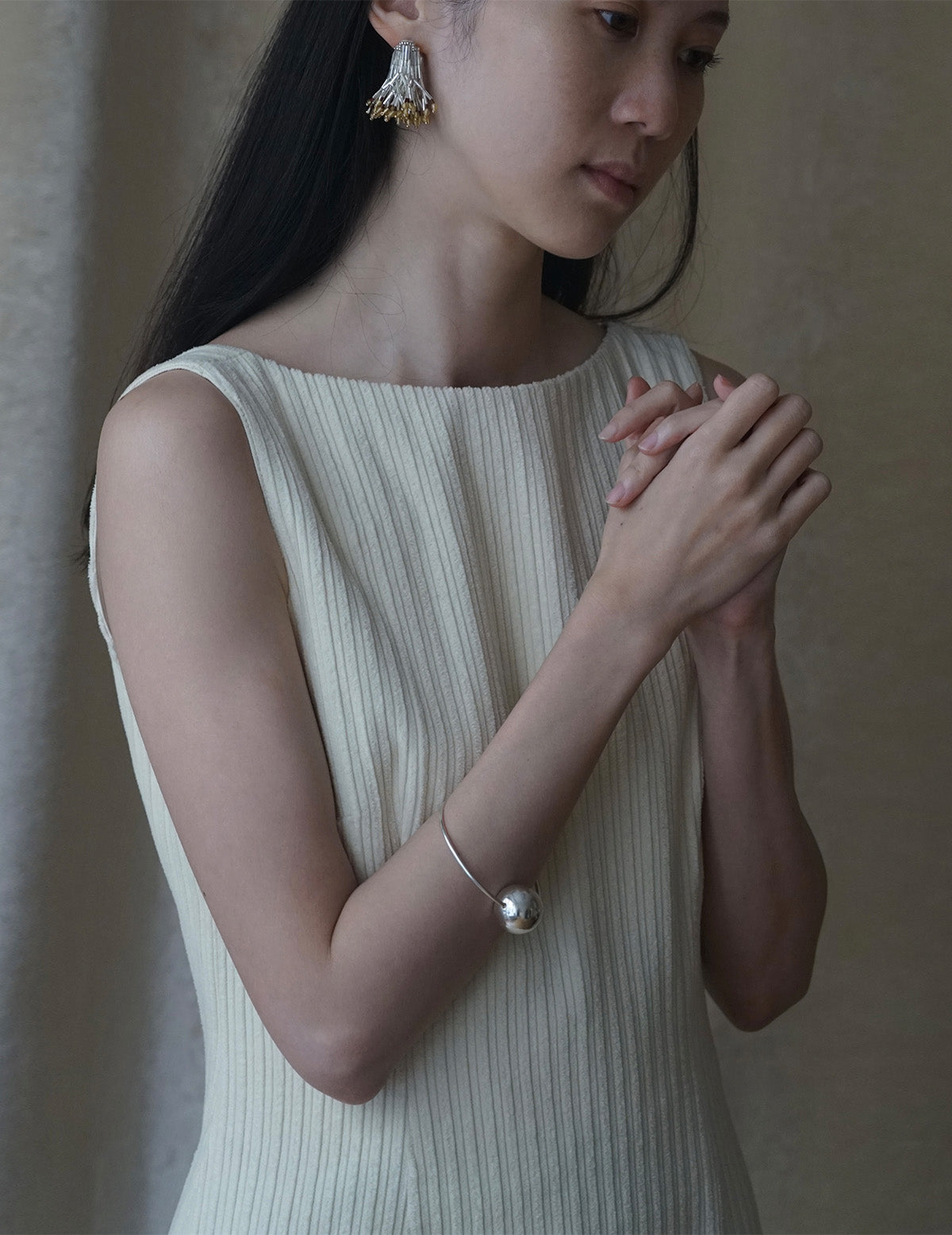 Silver Sphere Bangle