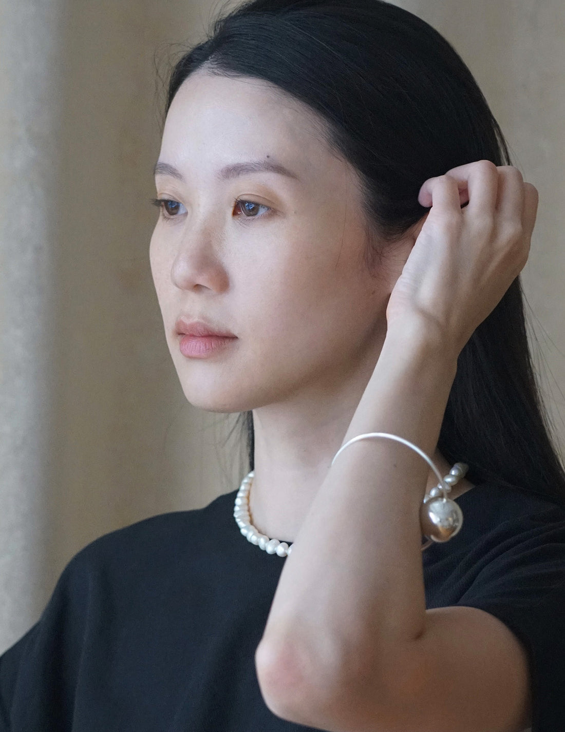 Unité by Adachi Yukari | Silver Sphere Bangle