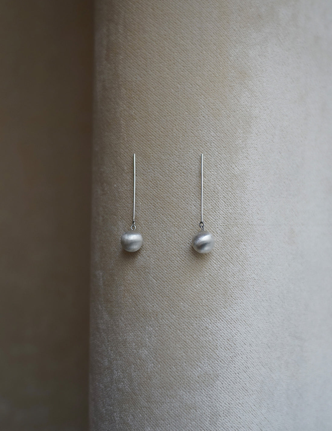 Boucles d'oreilles en argent avec sphères