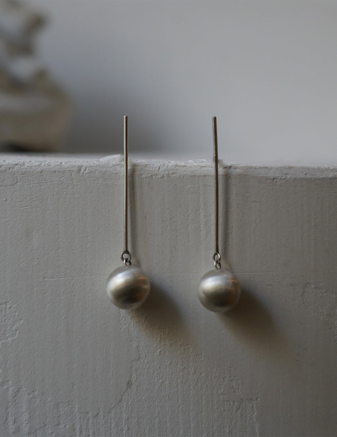 Boucles d'oreilles en argent avec sphères