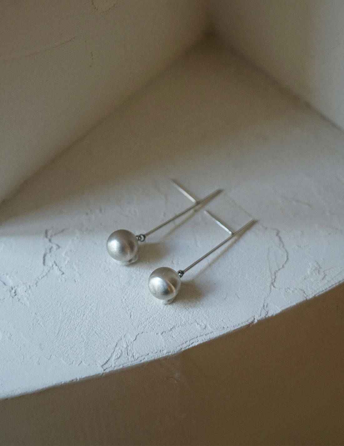 Boucles d'oreilles en argent avec sphères
