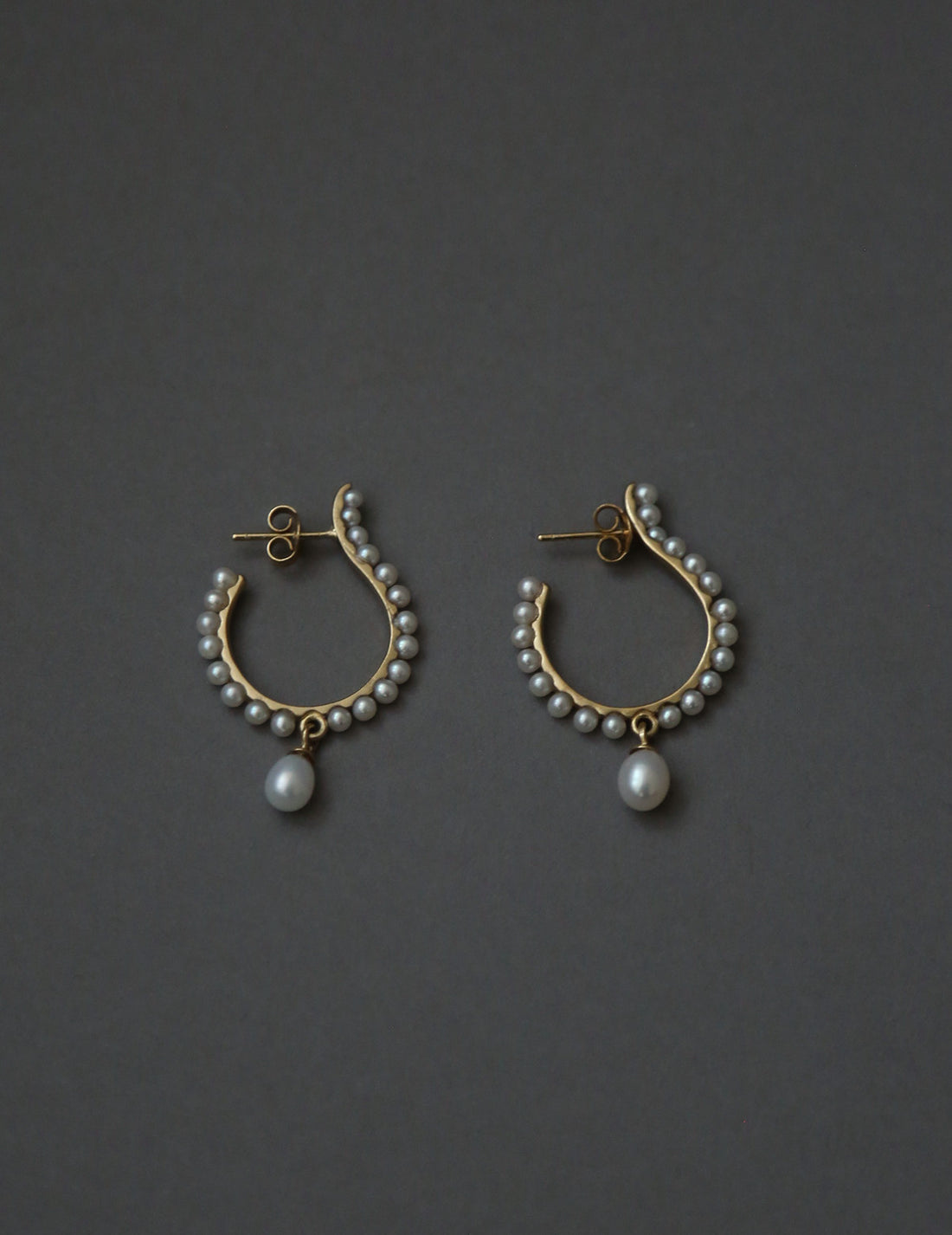 BEATRIZ PALACIOS | White Mourning Earrings