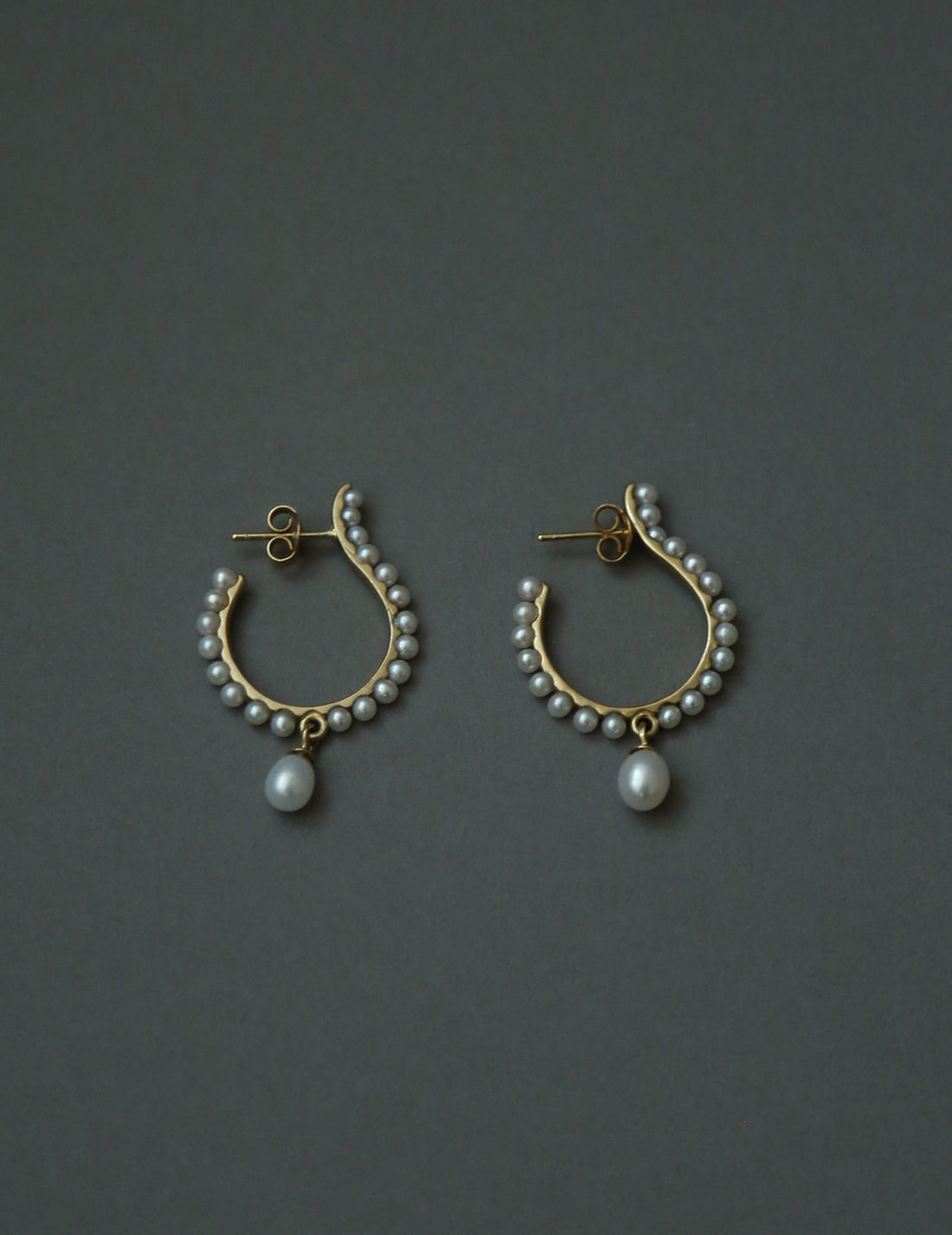 BEATRIZ PALACIOS | White Mourning Earrings