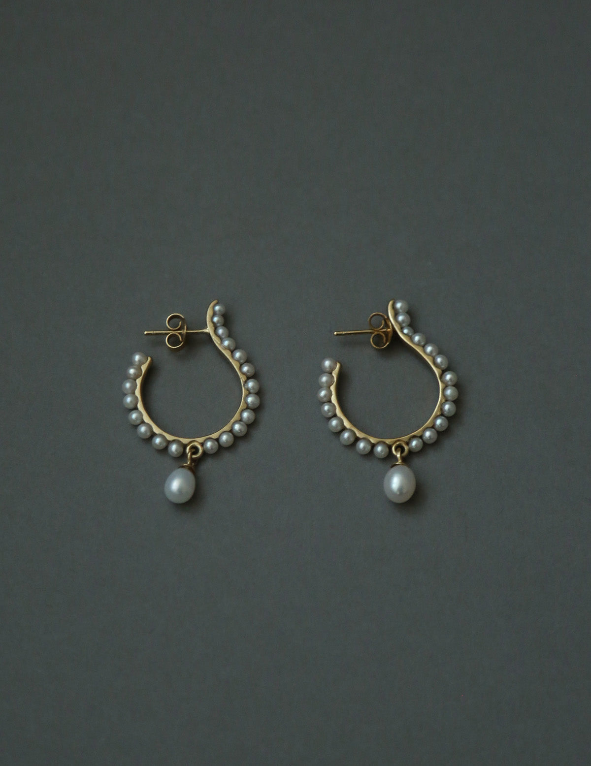 White Mourning Earrings