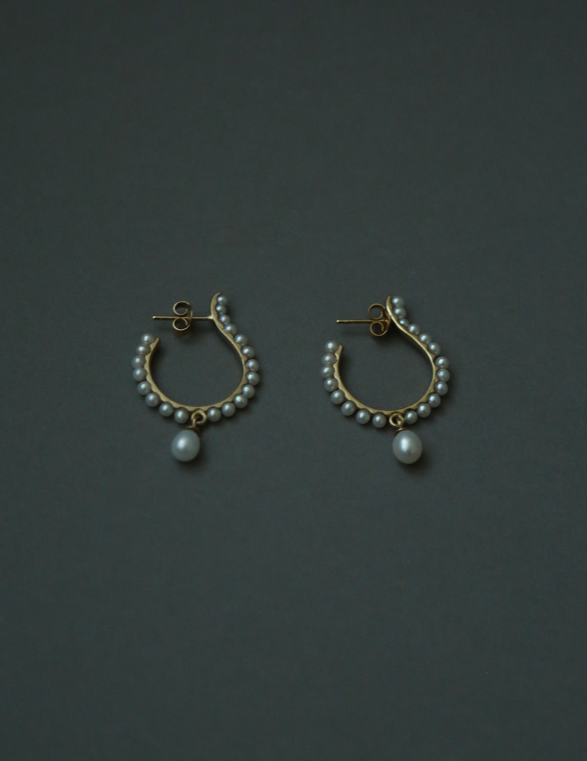 White Mourning Earrings