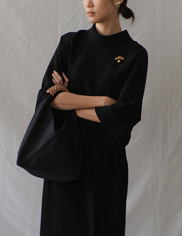 Woven Triangle Bag - Ink - S