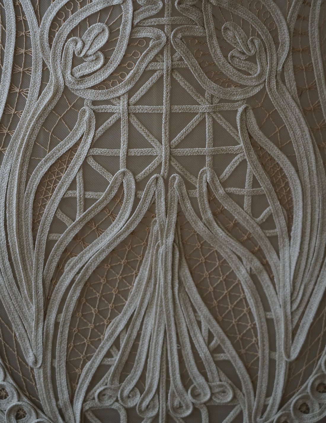 Mame Kurogouchi | Cording Embroidery Bag・Beige