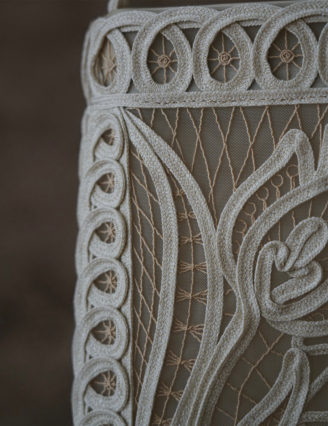 Mame Kurogouchi | Cording Embroidery Bag・Beige