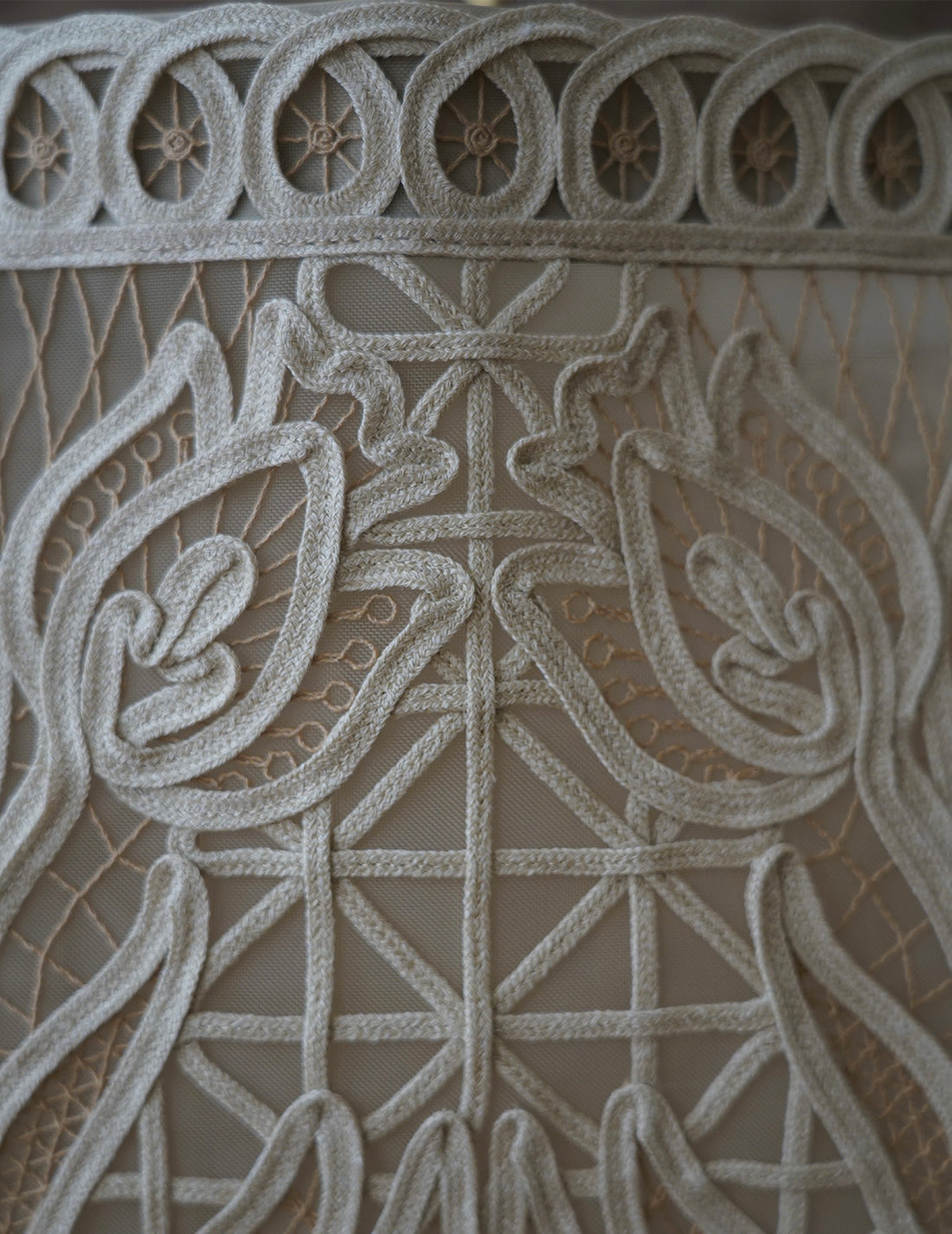 Mame Kurogouchi | Cording Embroidery Bag・Beige