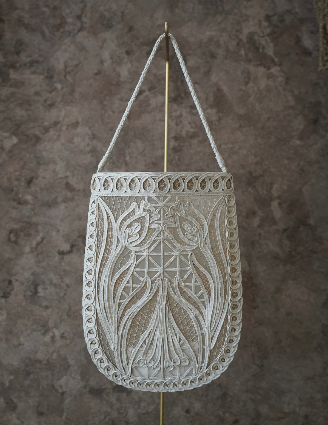 Mame Kurogouchi | Cording Embroidery Bag・Beige