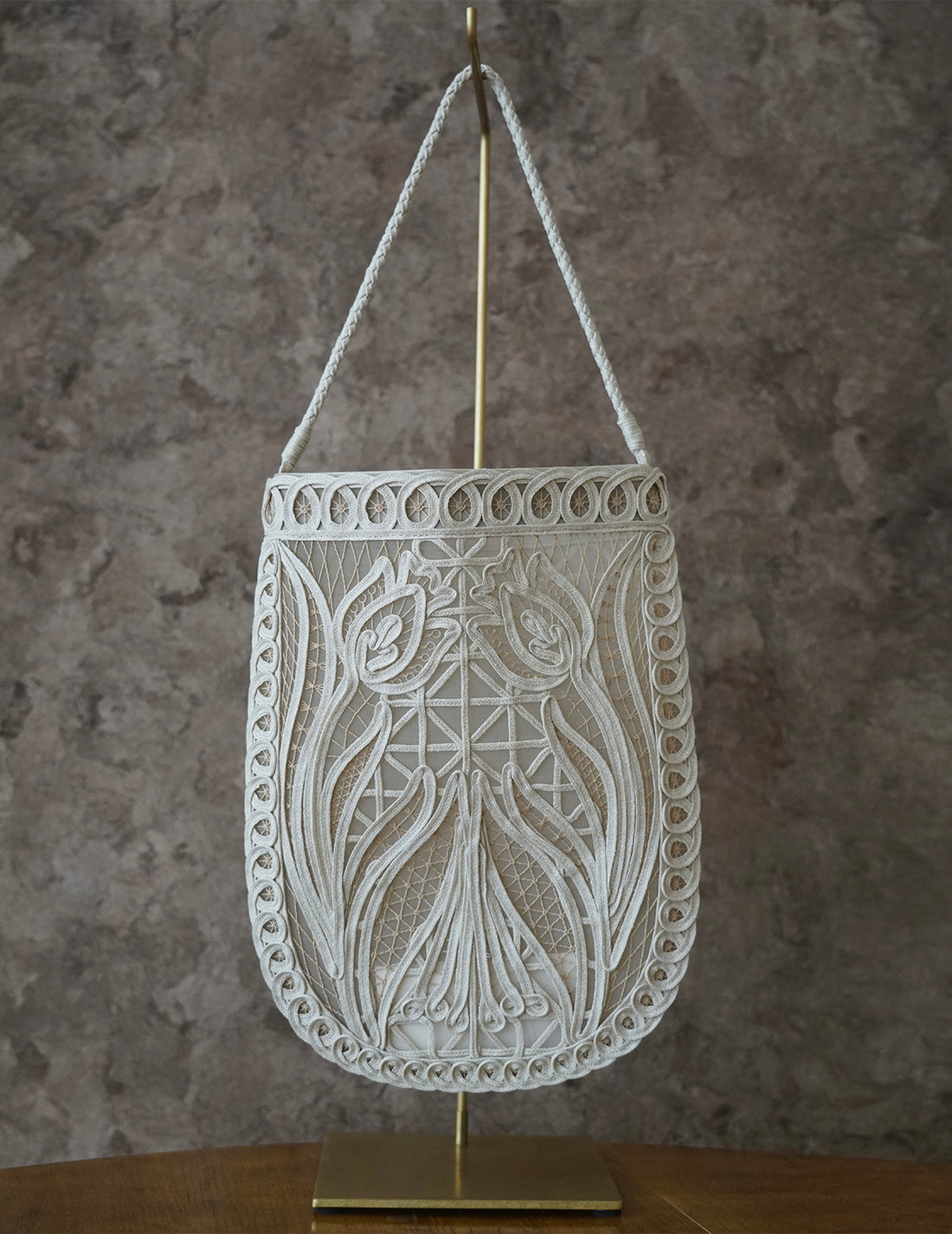 Mame Kurogouchi | Cording Embroidery Bag・Beige