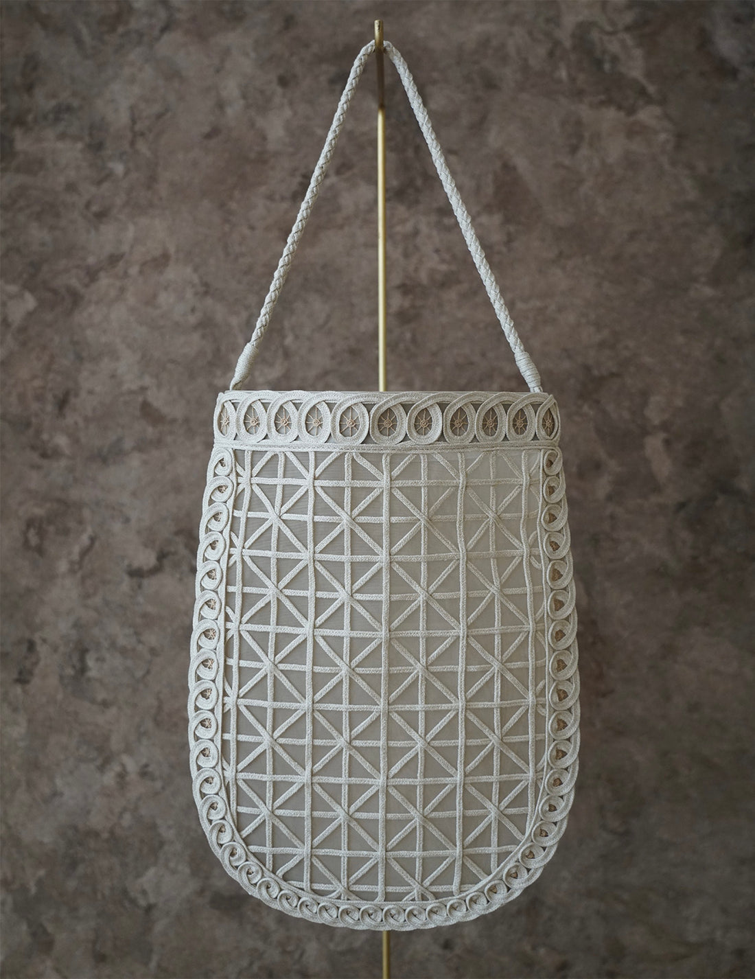 Mame Kurogouchi | Cording Embroidery Bag・Beige