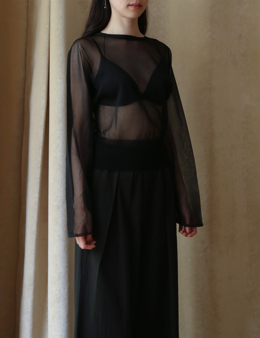 CORTANA | Romy Knitwear Top - Black