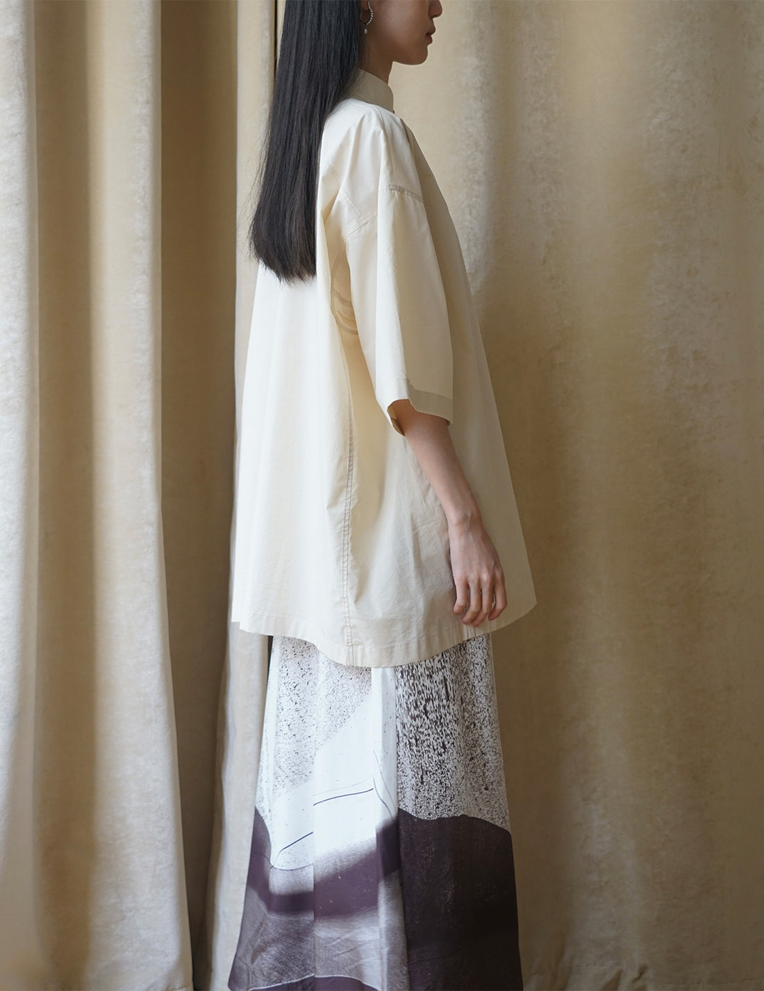 Chemisier trench à ceinture frangée