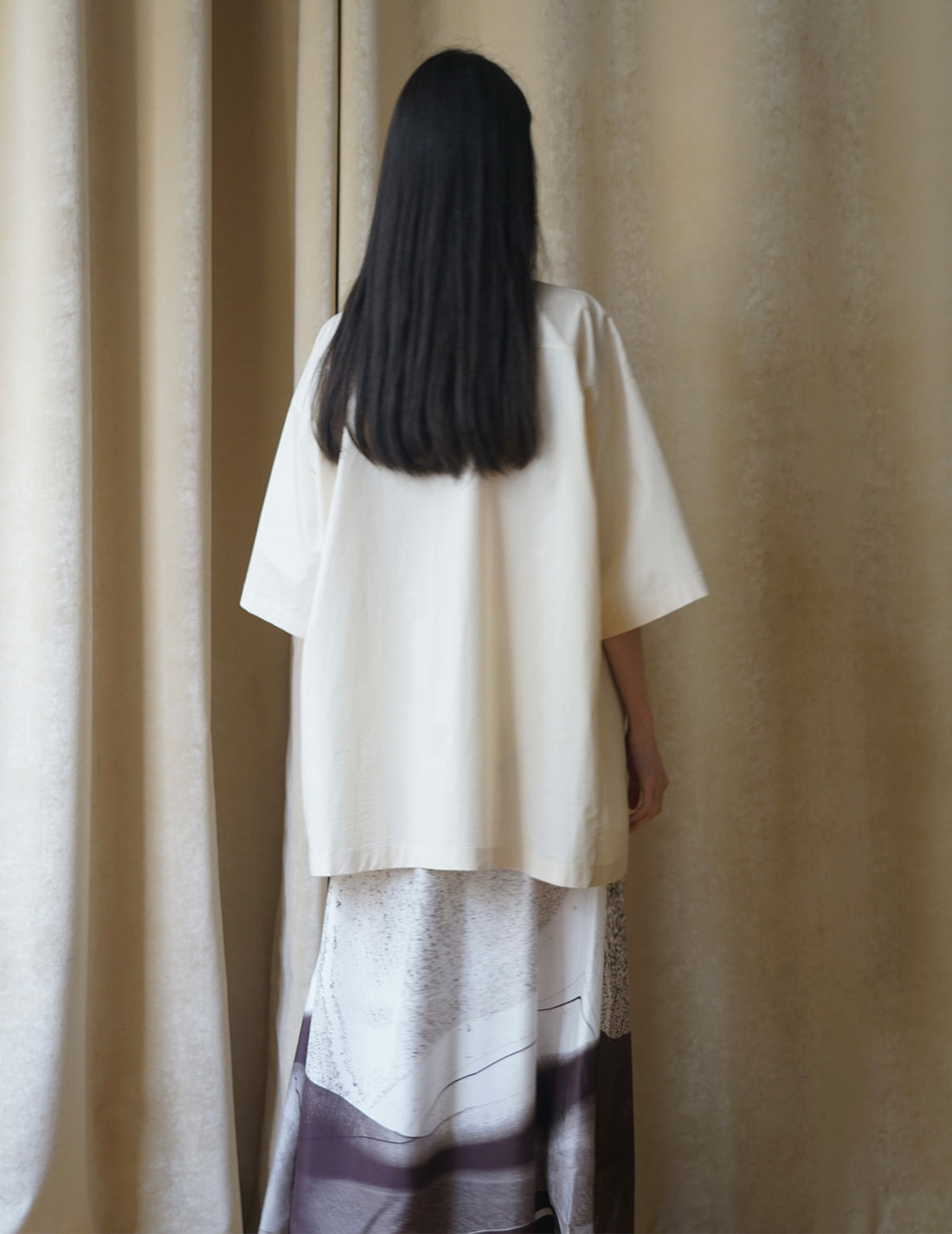 Chemisier trench à ceinture frangée