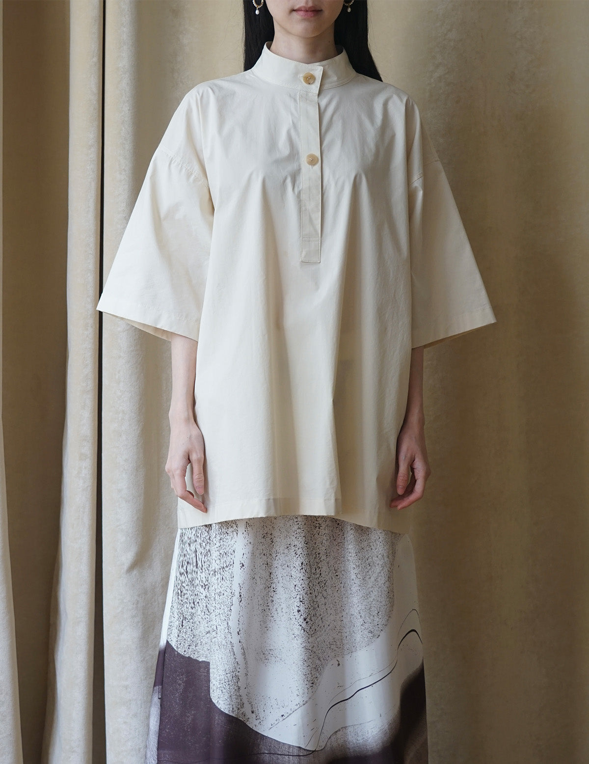 Chemisier trench à ceinture frangée