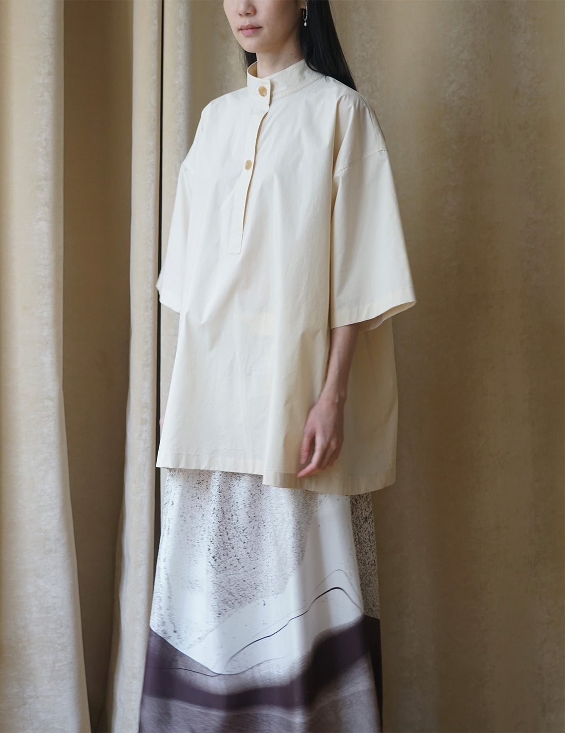 Chemisier trench à ceinture frangée