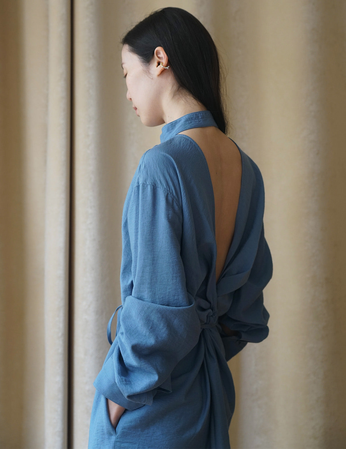 Backless Tied Long Dress